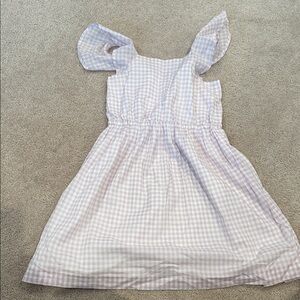 NWT Crewcuts Lavender Checkered Kids Dress